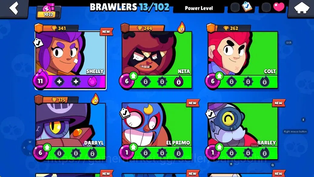 Brawl Stars Accounts Android | 1022 Thropy|13 Brawler-1 PL11(Shelly)+Hy image 4