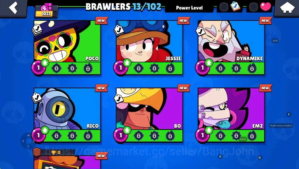 Brawl Stars Accounts Android | 1022 Thropy|13 Brawler-1 PL11(Shelly)+Hy image 5
