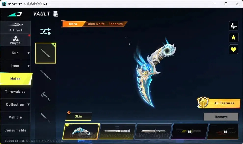 Blood Strike Accounts ASIA |1 ULTRA MELEE: Talon Knife-Sanctum|1BLEACH,1 image 9