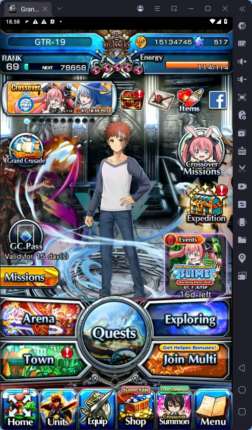 Grand Summoners Accounts GLOBAL|Ascend 17|Rank 69|Shirou Emiya TW|Summer Mi image 2