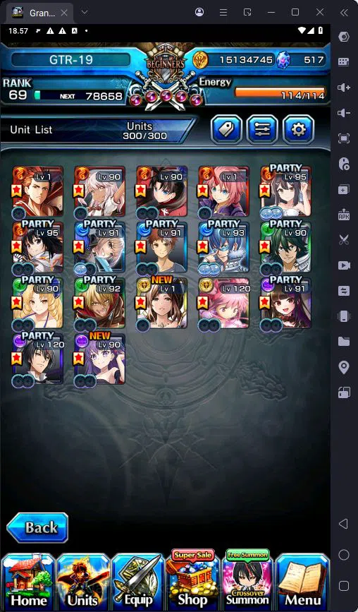 Grand Summoners Accounts GLOBAL|Ascend 17|Rank 69|Shirou Emiya TW|Summer Mi image 4