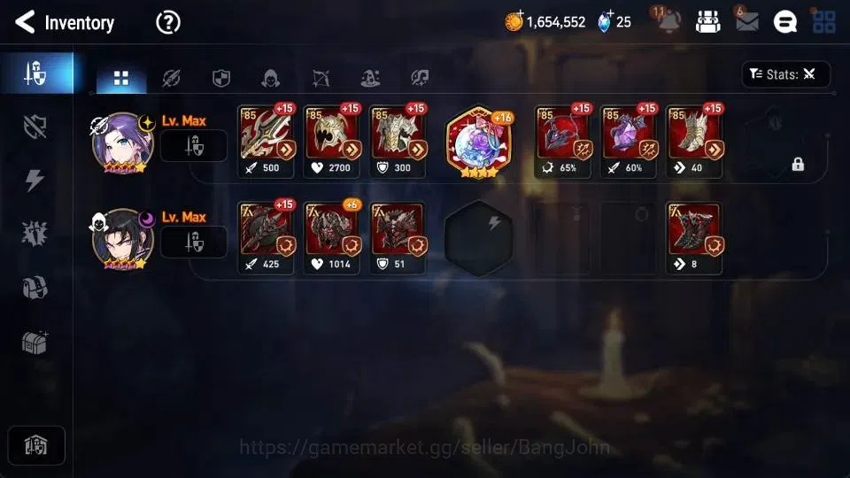 Epic Seven Accounts High-End Global Unverif |3 ML(Belian,Notos,LCermia)|PoH+Bless ON|Stigma 7.9K|Gold 1.6M |Log Stove|EP7159B 11