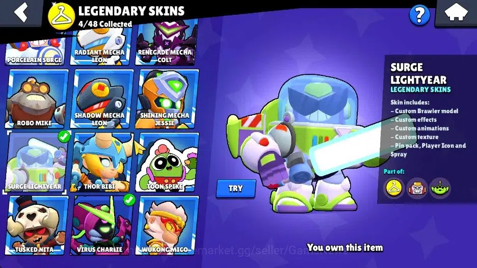 Brawl Stars Accounts 56K Trophy|98 Brawlers 56 Max Lvl|15 Prestige|5 Hy image 12