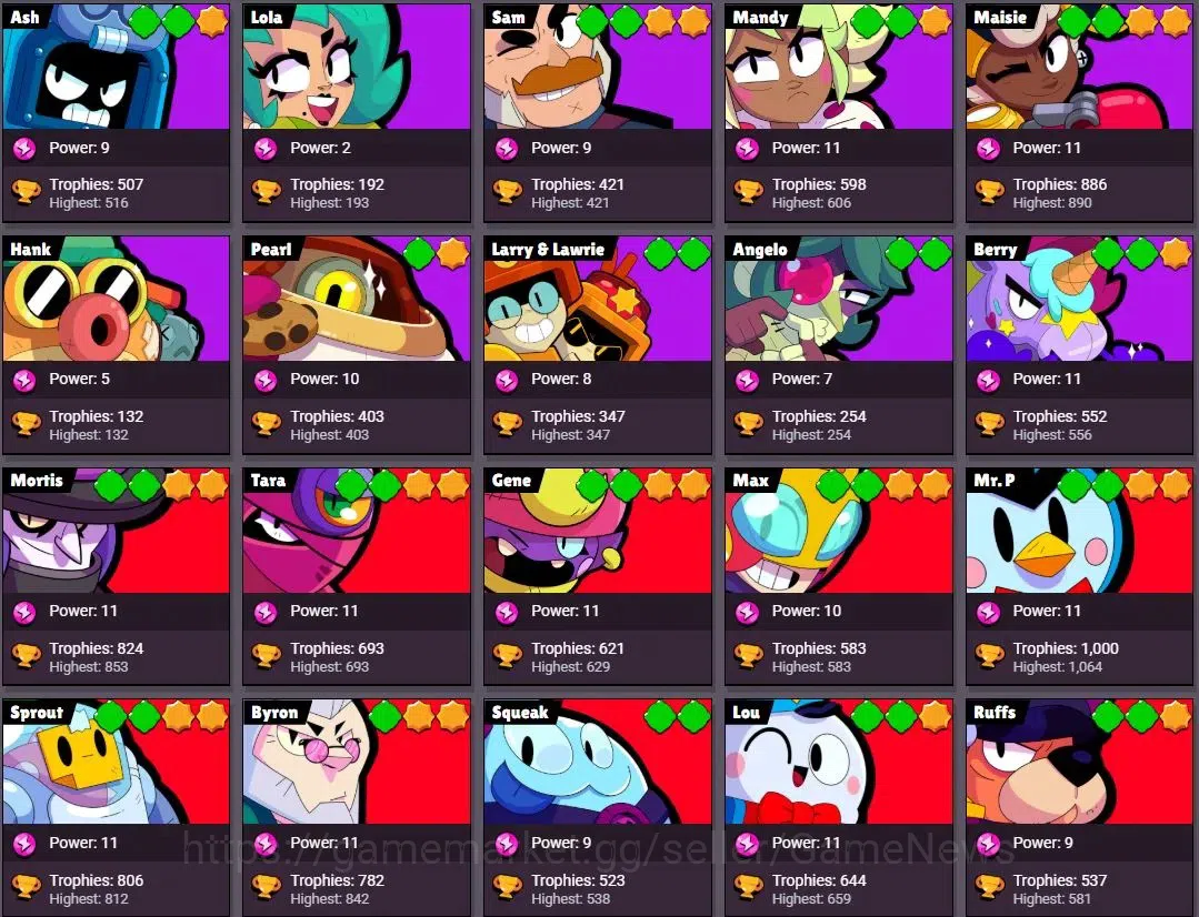 Brawl Stars Accounts 56K Trophy|98 Brawlers 56 Max Lvl|15 Prestige|5 Hy image 5