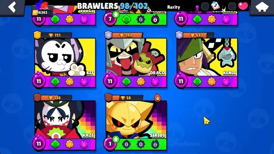 Brawl Stars Accounts 56K Trophy|98 Brawlers 56 Max Lvl|15 Prestige|5 Hy image 8