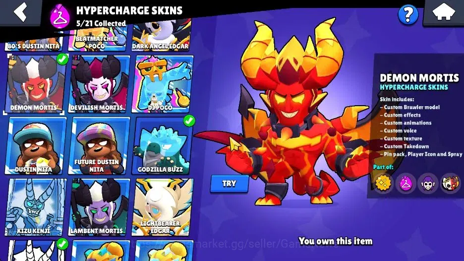 Brawl Stars Accounts 56K Trophy|98 Brawlers 56 Max Lvl|15 Prestige|5 Hy image 9