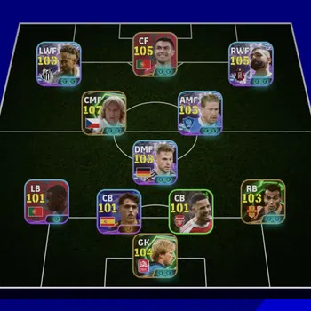 eFootball Accounts Legends & Iconic Players EFOOTBALL 2026 | BLITZ MOH SALAH,EPIC NEDVED,NEYMAR JR,K DE BRYUNE,CAFU,S