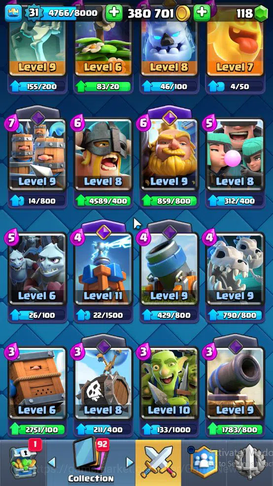 Clash Royale Accounts Lv 31|Trophy 6059|KTL 11|Limited Skin|Card 114|1 H image 11