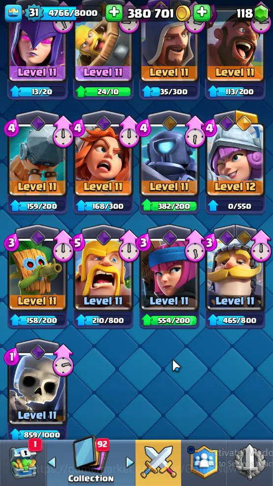 Clash Royale Accounts Lv 31|Trophy 6059|KTL 11|Limited Skin|Card 114|1 H image 6