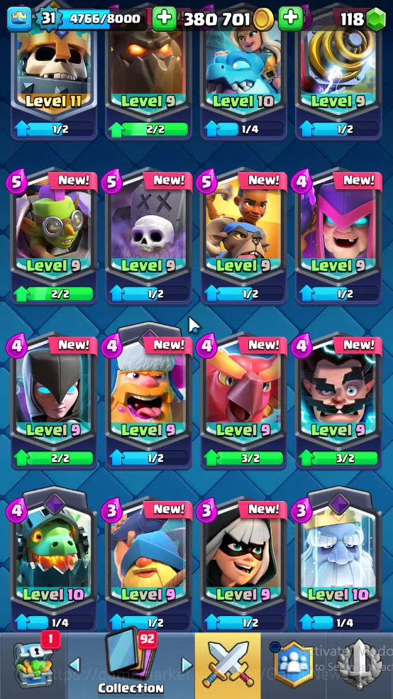 Clash Royale Accounts Lv 31|Trophy 6059|KTL 11|Limited Skin|Card 114|1 H image 7