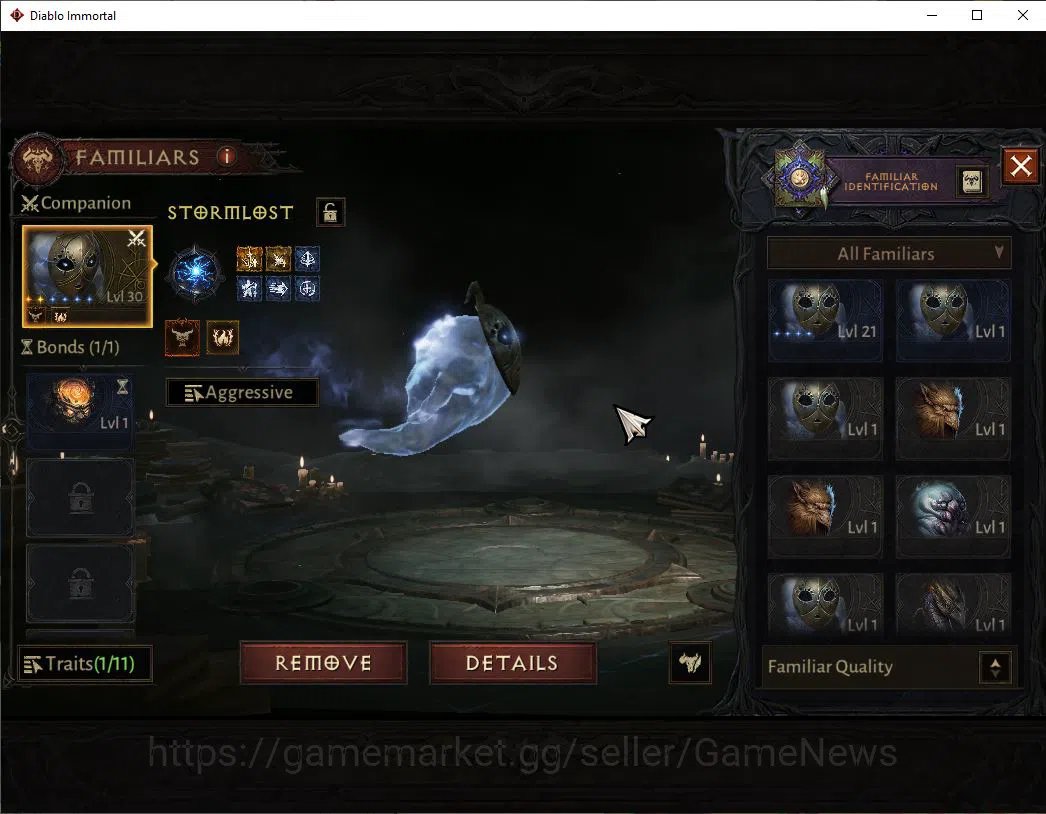 Diablo Immortal Accounts Mid-Tier SEA - Izual|Change Server On|Lv60(528)|Necromancer|34k CR|Reso 480|Paragon 11