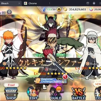Bleach: Brave Souls Accounts Starter Global|103K BP+20K Orb|Fresh Story|Ichigo 7th,DT|Aizen 6th|Renji TYBW24|Rukia