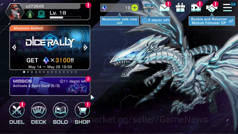 Yu-Gi-Oh! Master Duel Accounts Android|Lv 18|20 Deck|VSK9,Yummys,ElfNote,Kewl,Dra image 1