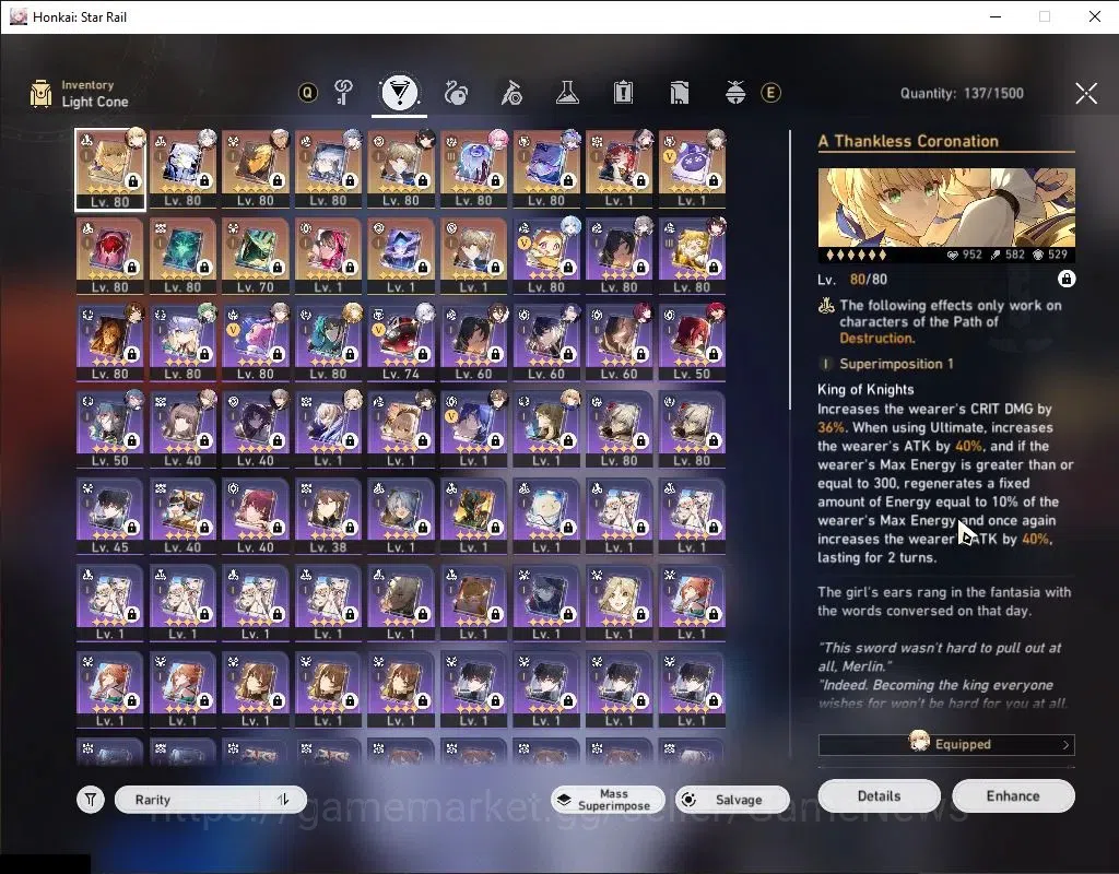 Honkai Star Rail Accounts ASIA|TL 70|3 PremTeam|16 Limited|[SW999E1,Saber,Ph image 6