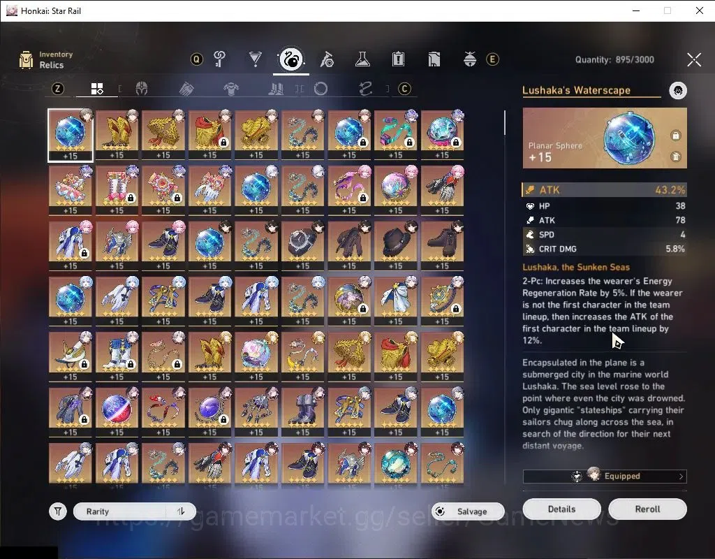 Honkai Star Rail Accounts ASIA|TL 70|3 PremTeam|16 Limited|[SW999E1,Saber,Ph image 8