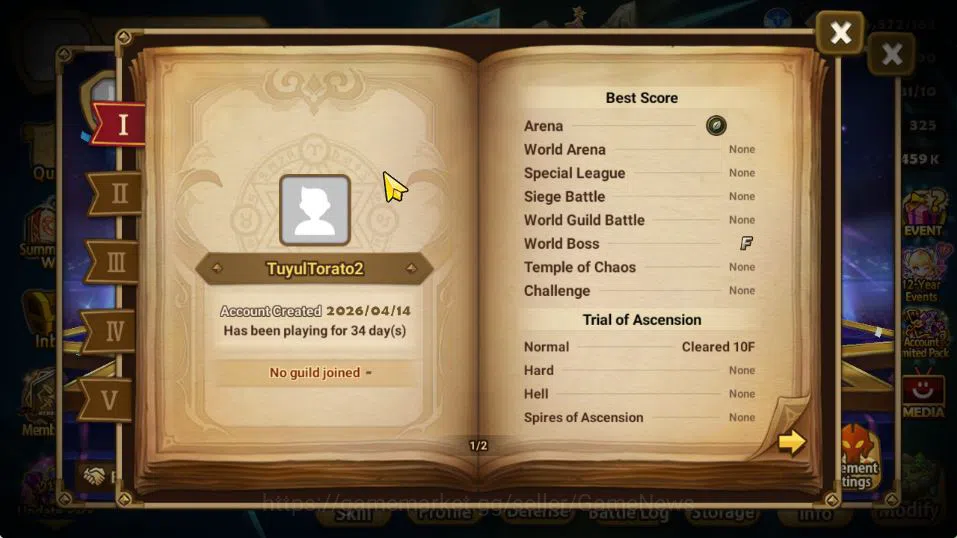 Summoners War: Sky Arena Accounts GLOBAL Lv 21|Starter|1 LD [Geldnir]|3 Total NB5[Te image 3