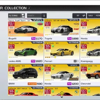 Racing Master Accounts SEA|Lv 23| 1 PL Car (Veyron Super Sport) +1 MF Ghost (GR Supra 20) +49 Other Cars,Etc|Log