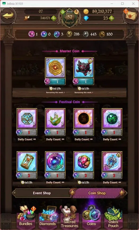 The Seven Deadly Sins: Grand Cross Accounts ASIA |1.03M CC|UR Mesis 3/6,Meliza 2/6,TOG Thunder image 3