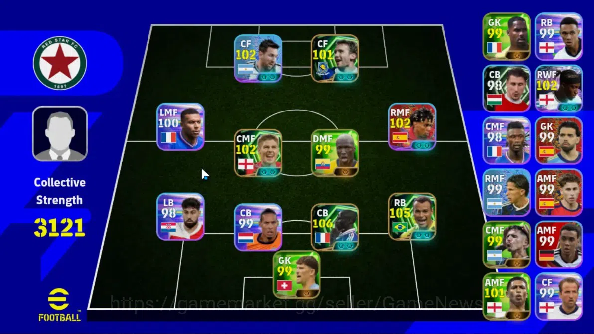 eFootball Accounts Legends & Iconic Players Android|4 Epic Lilian Thuram,Cafu,Steven Gerrard,Andriy Shevchenko,Lionel 1