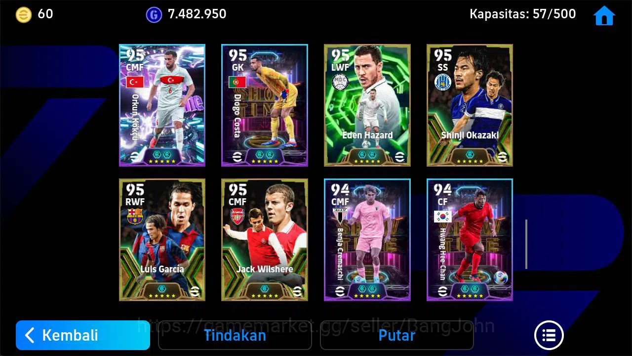 eFootball Accounts Others Power 3176, Neymar MSN, Eric cantona Epic, Dida Epic, R baggio old, Nistelrooy old, Son hyung min 9