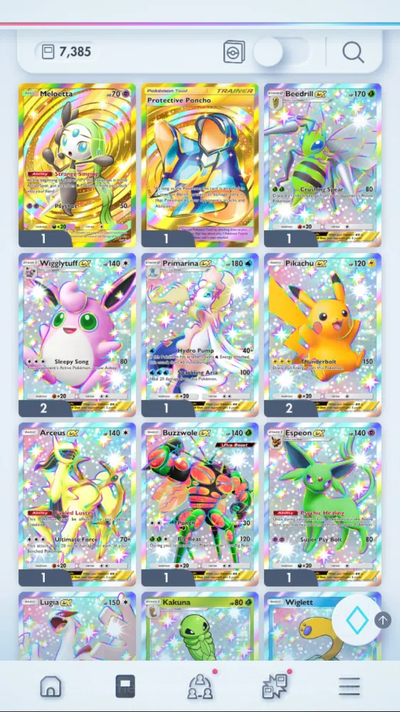 EN| 7k+Card| 150+ EX| 2 Crown (Meloetta,PPoncho) META Mega Deck (Gardevoir,Mawile,Kangaskhan,etc) |257k Dust| Nintendo (PKM1019) Pokémon TCG Pocket Mid-Level EN| 7k+Card| 150+ EX| 2 Crown (Meloetta,PPoncho) M image 1