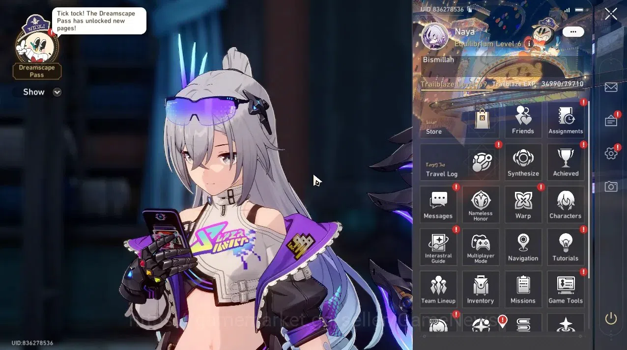 Honkai Star Rail Accounts Others ASIA|TL 69|20 Limited|(SW999,Aglaea,Saber,Sunday}+Sign,Yao 1