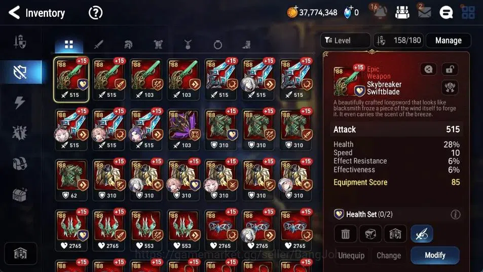 Epic Seven Accounts High-End Global Unverif | 7 ML(LOTScales,Straze,Zio,RAL,LW Peira,Etc.) | PoH+Bless ON | Stigma 67.7K 12