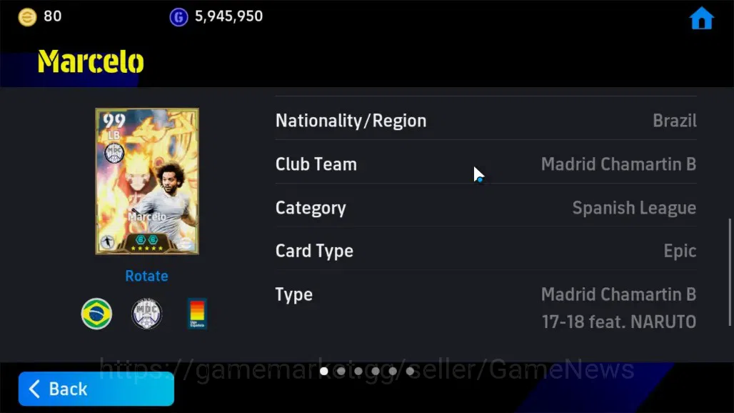 eFootball Accounts Android|Epic Marcelo Naruto,S.Gerrard,Giorgio C,Ma image 13