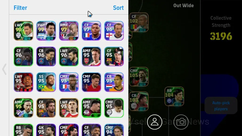 eFootball Accounts Android|Epic Marcelo Naruto,S.Gerrard,Giorgio C,Ma image 2