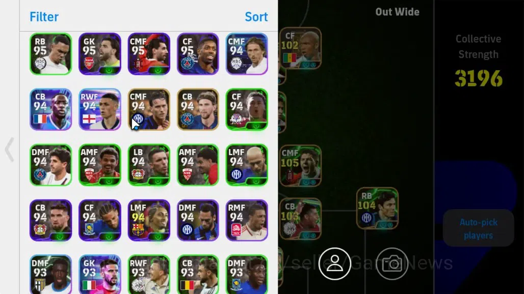 eFootball Accounts Android|Epic Marcelo Naruto,S.Gerrard,Giorgio C,Ma image 3