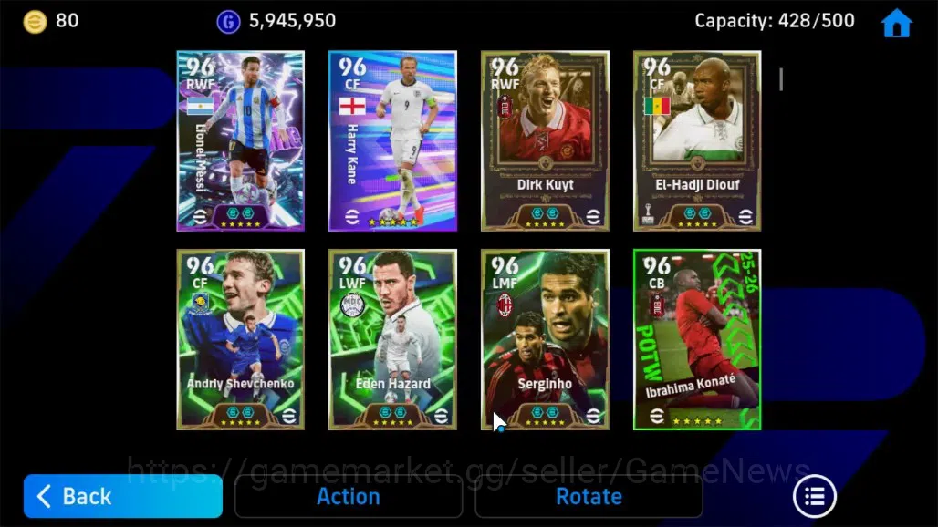 eFootball Accounts Android|Epic Marcelo Naruto,S.Gerrard,Giorgio C,Ma image 7
