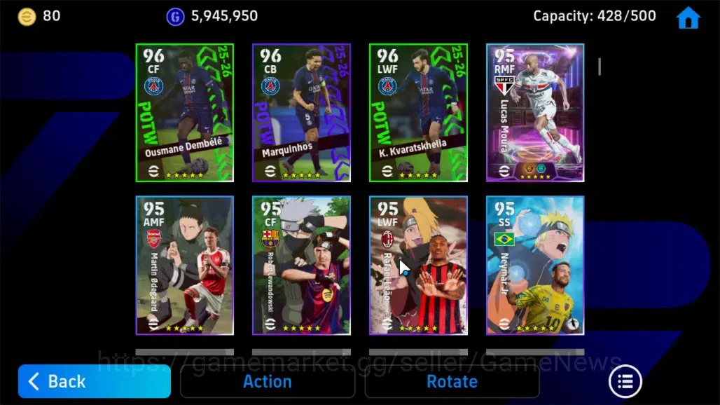 eFootball Accounts Android|Epic Marcelo Naruto,S.Gerrard,Giorgio C,Ma image 8