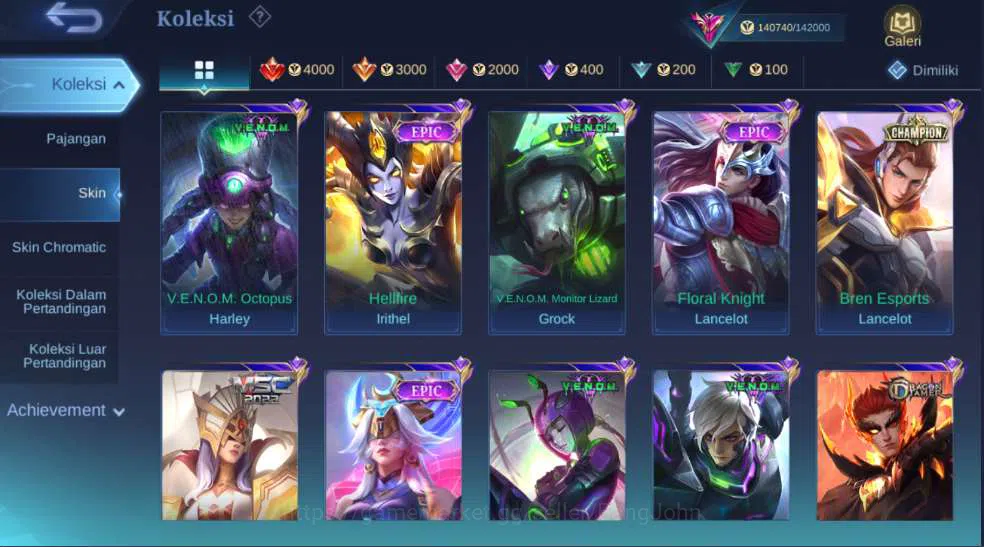 Mobile Legends: Bang Bang Accounts Hero 127 | Skin 412 | Legend Franco+Freya, Collect image 14