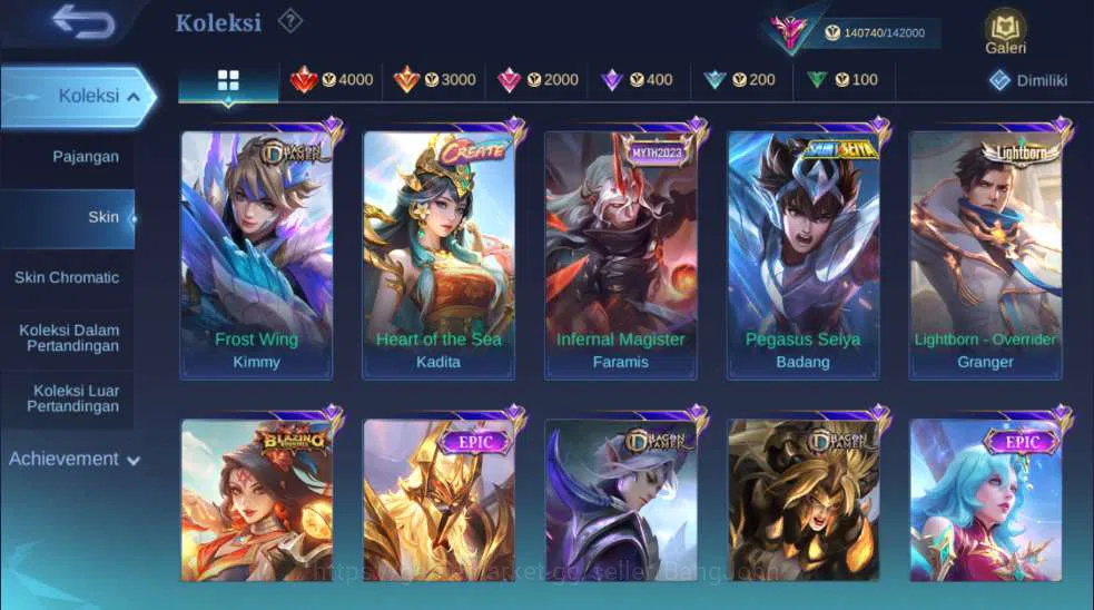 Mobile Legends: Bang Bang Accounts Hero 127 | Skin 412 | Legend Franco+Freya, Collect image 16