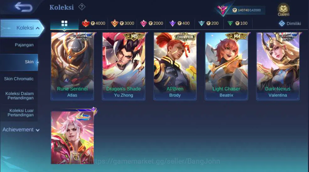 Mobile Legends: Bang Bang Accounts Hero 127 | Skin 412 | Legend Franco+Freya, Collect image 17