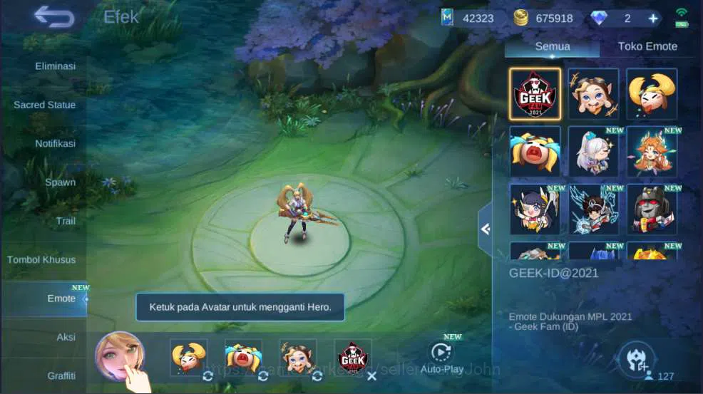 Mobile Legends: Bang Bang Accounts Hero 127 | Skin 412 | Legend Franco+Freya, Collect image 7
