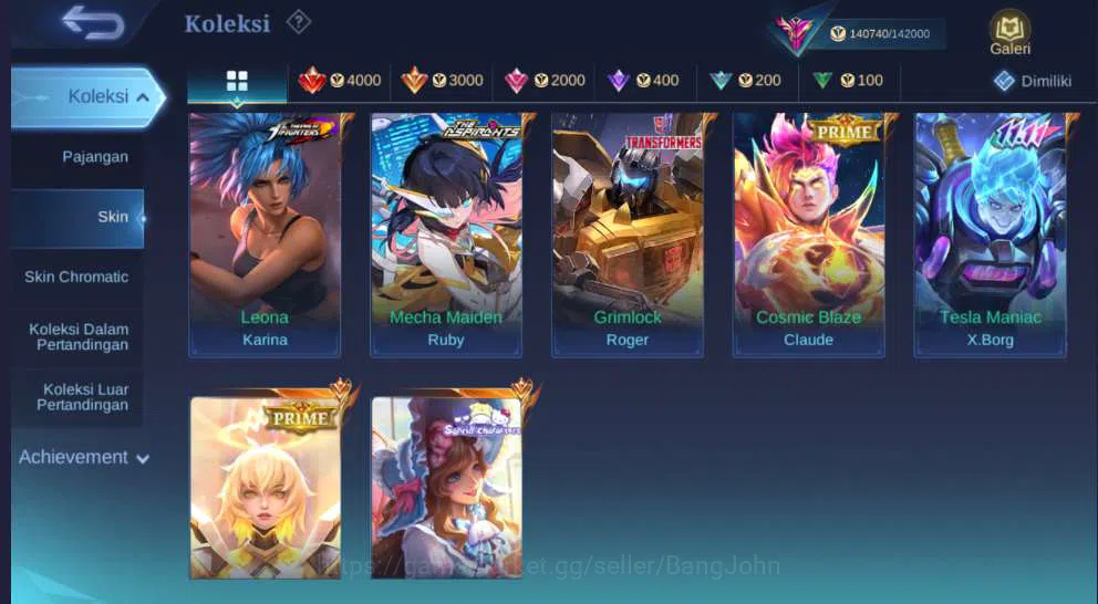 Mobile Legends: Bang Bang Accounts Hero 127 | Skin 412 | Legend Franco+Freya, Collect image 9