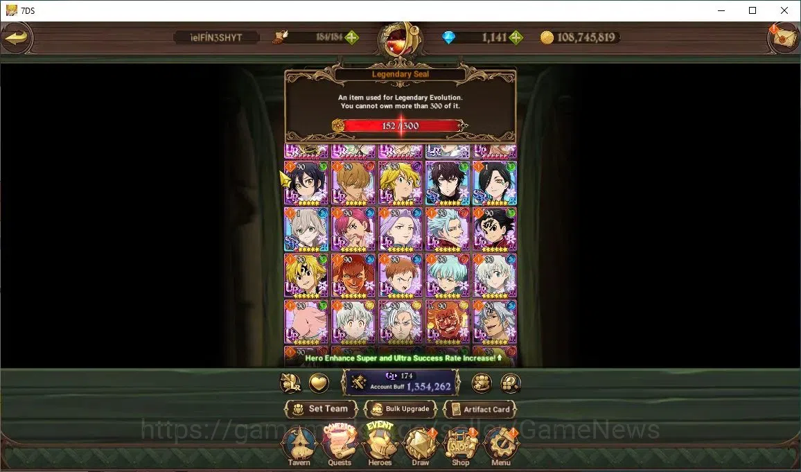The Seven Deadly Sins: Grand Cross Accounts Global|1,3M CC|152 LS+1,1K Dm|1 LR+3 UR+Collab ReZ image 4