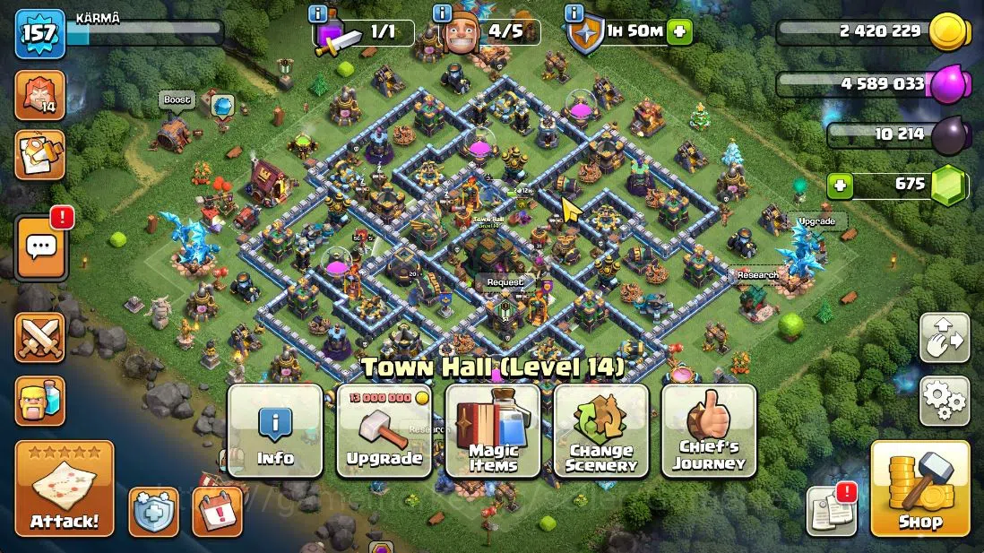 Clash of Clans Accounts TH 14 - BH 9|Limited Skin|LV 157|HH 7|BK 56,AQ 57, image 2
