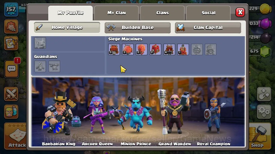 Clash of Clans Accounts TH 14 - BH 9|Limited Skin|LV 157|HH 7|BK 56,AQ 57, image 5