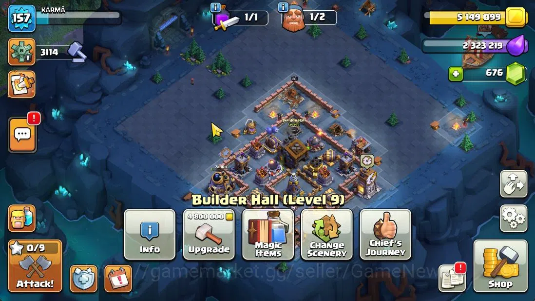 Clash of Clans Accounts TH 14 - BH 9|Limited Skin|LV 157|HH 7|BK 56,AQ 57, image 7