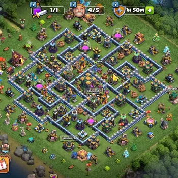 Clash of Clans High-End TH 14 - BH 9|Limited Skin|LV 157|HH 7|BK 56,AQ 57, image 1
