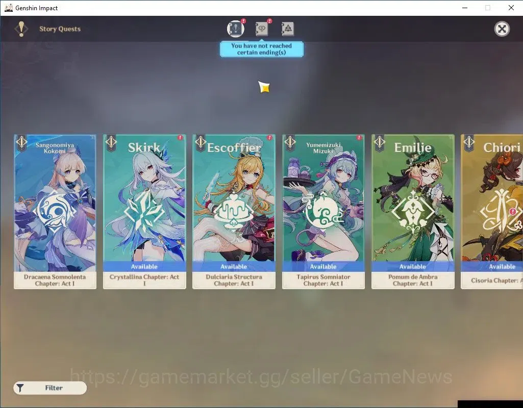 Genshin Impact Accounts Others Asia|AR 55|3 Limit +1(*5Wep)|Arlecchino,Xianyun,Raiden|Mc Male|Fregile Resin|IF 12