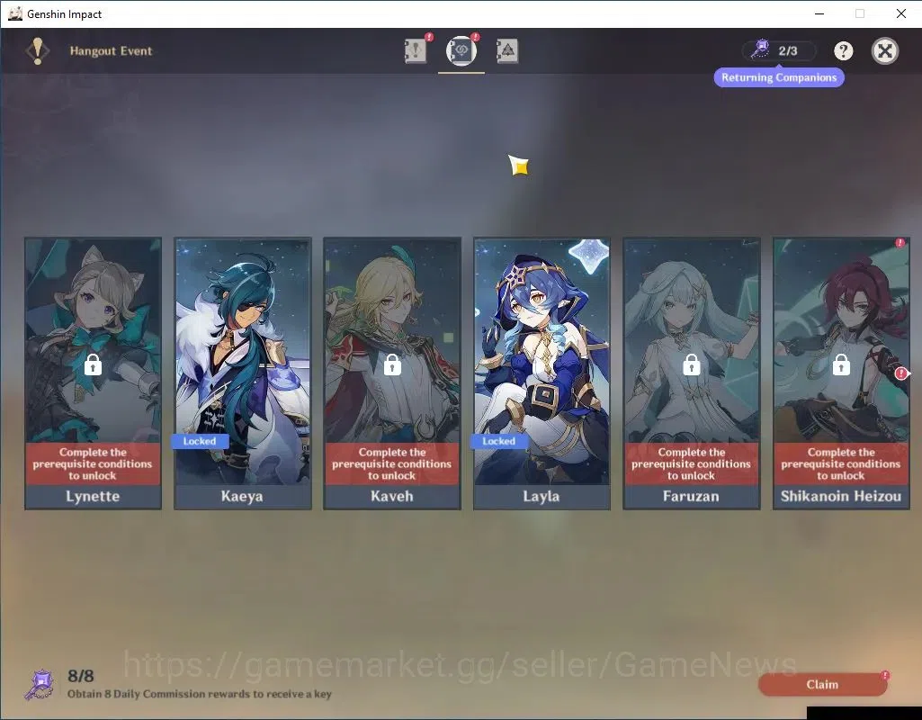 Genshin Impact Accounts Others Asia|AR 55|3 Limit +1(*5Wep)|Arlecchino,Xianyun,Raiden|Mc Male|Fregile Resin|IF 13