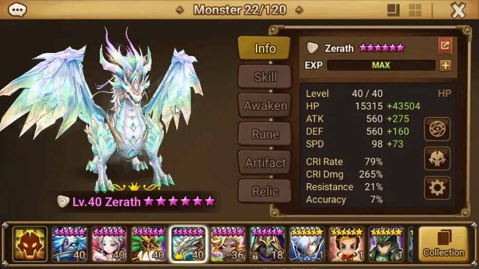 Summoners War: Sky Arena Accounts End-Game ASIA | Lv100 2LND(Zerath,Salah) 27NB5 1