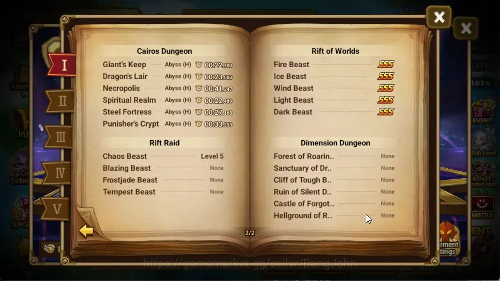 Summoners War: Sky Arena Accounts End-Game ASIA | Lv100 2LND(Zerath,Salah) 27NB5 9