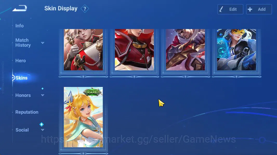 Honor of Kings Accounts Hero 49 Skin 36|Legend(Consort Yu,Lady Sun),LOM(Gu image 7