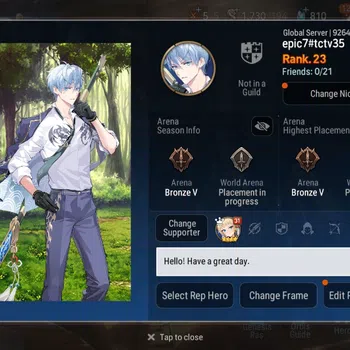 Epic Seven Accounts Others Global Unverif | 4 ML(S Sez,S Tenebria,F Lidica,B Iseria)|PoH ON|SS 810|Stigma 7.2K |Log