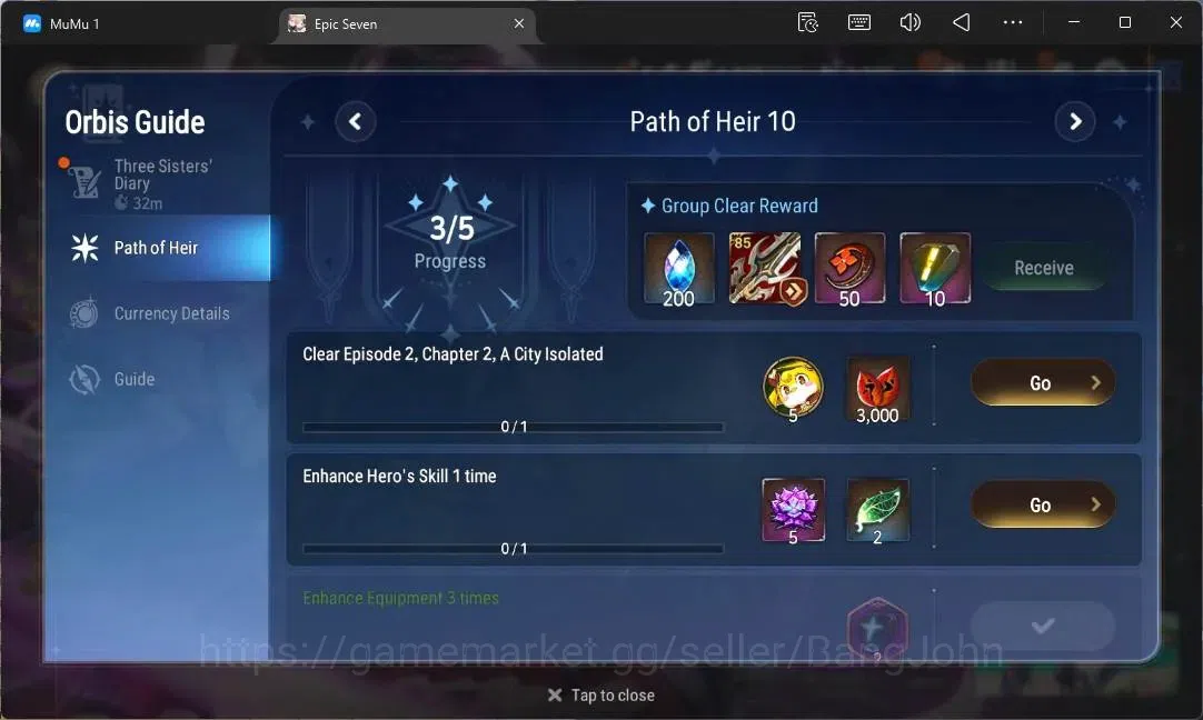Epic Seven Accounts Limited Hero Global Unverif |4 Ligt(NW Luna,S Taeyou,A Laika,M Chloe)|PoH ON|SS 3,3K|Stigma 17K|Log 13