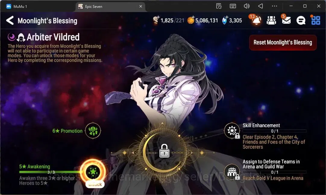 Epic Seven Accounts Limited Hero Global Unverif |4 Ligt(NW Luna,S Taeyou,A Laika,M Chloe)|PoH ON|SS 3,3K|Stigma 17K|Log 14
